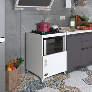 Kenzlife  Ocak Dolabı Doğangün Byz 85*60*56 Hazır Mutfak Ankastre Gömme Ocak Için Arkalıksız