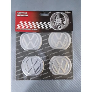 Vw Gri Alüminyum Yapıştırma Jant Göbeği 4 Lü 60MM