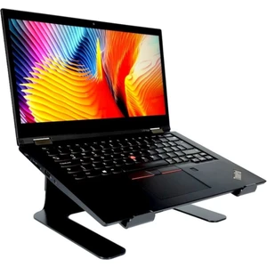Yükseklik Ayarlı Metal Notebook Soğutucu Laptop Standı-Siyah-3 Farklı Yükseklik