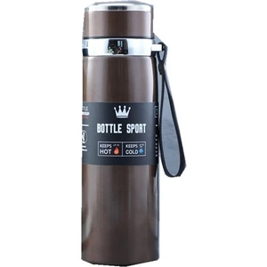 Universal955 316 Paslanmaz Çelik Vakum Kupaları, Kapasite: 800 ml (Klasik Kahve)
