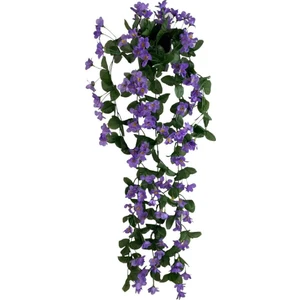 Yapay Çiçek Saksıda Sarkan Çiçek Mor Begonvil 70 x 25 cm