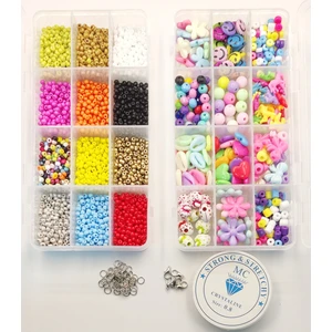 Yiğit Aksesuar 28 Parça Kutulu Hobi Boncuk Takı Yapım Seti/takı Malzemeleri Hobi Set