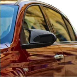 Parlak Siyah Batman Yarasa Modeli Ayna Kapağı - Fiat Egea ile Uyumlu, Sağ ve Sol Set (2 Adet)