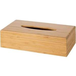IKEA Bambu Kağıt Mendil Kutusu 26X14 cm Meridyenkutusu Banyo Aksesuarları Düzenleyici Kare Mendil Kutusu