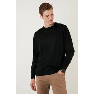 Yünlü Slim Fit Bisiklet Yaka Triko Kazak Erkek Kazak 518BISIKLET