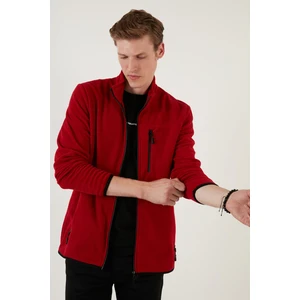 Fermuarlı Cepli Dik Yaka Polar Hırka Erkek Hırka 5906028