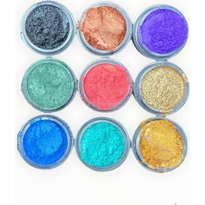 Epoksi Kalıp Cank Epoksi Mini Sedef Toz Pigment Boya Seti Epoksi Renk Pigment Boya