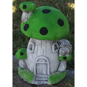 LS BOTANİK Mantar Ev Yeşil Bahçe Heykeli  Biblosu