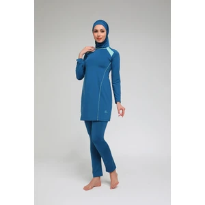 Kadın Likralı Uzun Kollu Tam Kapalı Tesettür Mayo S9604 - 9605