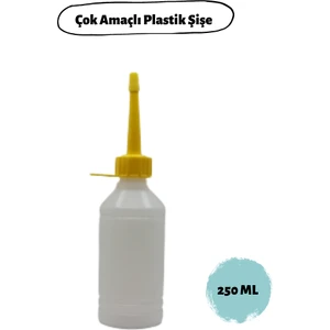 Plastik Şişe Çok Amaçlı Dolum Şişesi 250 ml 6 Adet