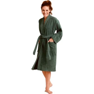 Pırıltı Collection Kimono Yaka Bornoz %100 Pamuk