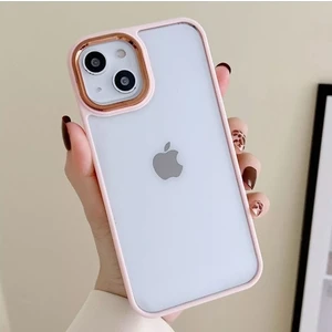 iPhone 13 Uyumlu Lüks Silikon Çerceve Şeffaf Kılıf
