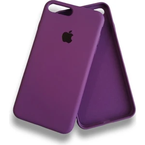 iPhone 8 Plus Uyumlu Lansman Içi Kadife Silikon Telefon Kılıfı