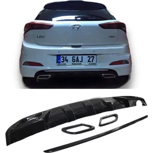 SML Dizayn Hyundai I20 Egzoz Görünüm Difüzör i20 Arka Tampon Difüzör Ek