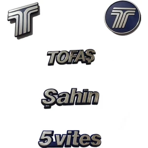 Şahin Panjur ve Bagaj Yazı 5 Vites Yazı 5 Adet Takım