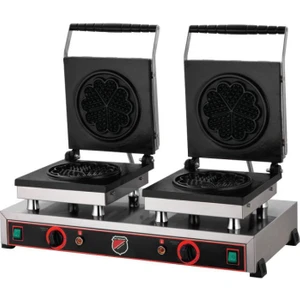Silverinox Çiftli Çiçek Waffle Makinesi