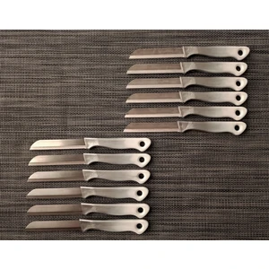 Meyve Sebze Bıçağı Gri-Beyaz 12'li