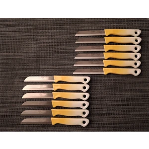 Meyve Sebze Bıçağı Sarı-Beyaz 12'li