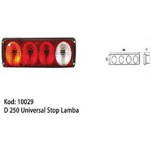 Stop Lamba 2004 Doç 250 Kablo. Ünıversal 4 Mercekli 10029