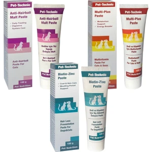Pet-Technic Pet Technic 3lü Anti Hairball Malt + Multi Plus Pasta + Biotin Zinc Pasta