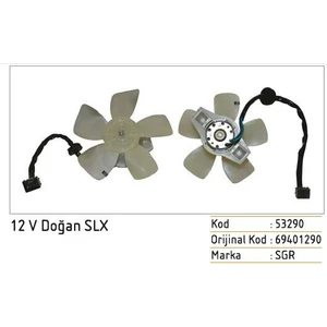 Kalorifer Motoru 12V Fıat 131 Tofaş Dkş  Slx  3 Devir Devir