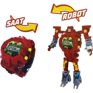 Saate Dönüşen Robot - Kırmızı