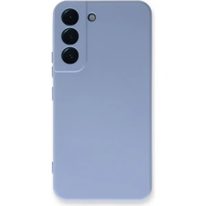 Case World Samsung Galaxy S22 Plus ile Uyumlu Kapak Içi Kadife Kamera Korumalı Lansman Silikon ile Uyumlu Kılıf - Lila