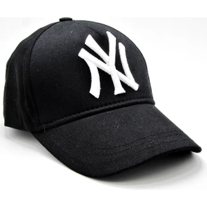 Takı Dükkanı Beyaz Nakışlı Siyah NY Cap Unisex Şapka cp220