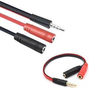 BK Teknoloji 3.5 mm Bilgisayar / Cep Telefonu Kulaklık Mikrofon Ayırıcı Kablo