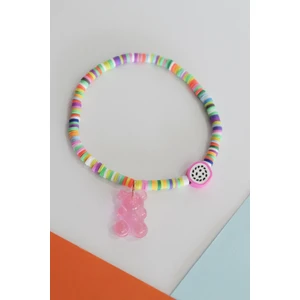 New Obsessions Renkli Fimo Boncuklu Pembe Jelibon Halhal