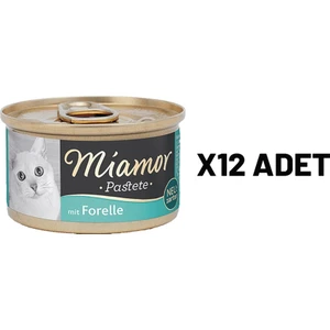 Mıamor Pastete Kedi Alabalıklı 85 gr x 12 Adet
