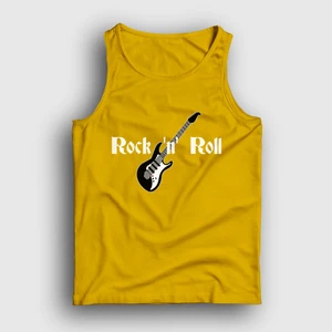 Unisex Sarı Guitar Rock And Roll Atlet