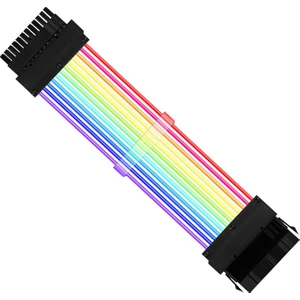 Loviver Gpu Kabloları Rgb Kablo Psu Pc Kablo Uzantıları Destek Anakart Kontrolü PC24 Pın (Yurt Dışından)