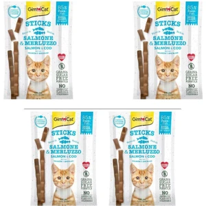 Sticks Alabalıklı ve Somonlu Kedi Ödül Çubukları 4 Parça x 4 Adet