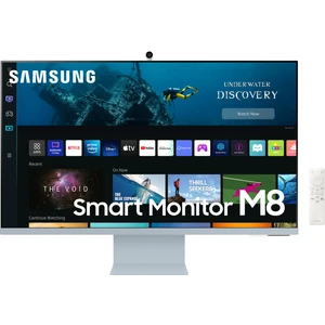 M8 LS32BM80BUUXUF 32" UHD (Type-C, Wifi, Bluetooth) Dahili Kameralı Yükseklik Ayarlı Mavi Smart Monitör