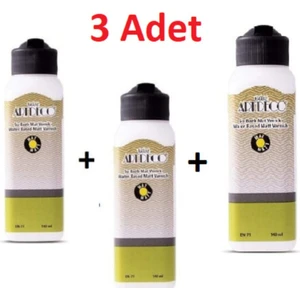 Su Bazlı Mat Vernik 140 ml 3'lü Set 3X140 ml