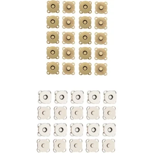 20 Set Manyetik Toka Çıktılar Çanta Çanta Çanta Çanta Dikiş Araç 14 mm (Yurt Dışından)