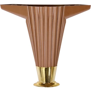 Mobilya Kanepe Masa Sehpa Ayağı Baza Ayak 12 Cm Kahve-Gold