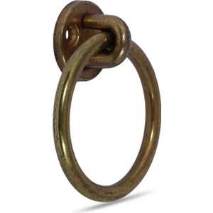 Sarkaç Dolap Çekmece Mobilya Kulpu Kulbu Metal Halka Kulp Antik Sarı