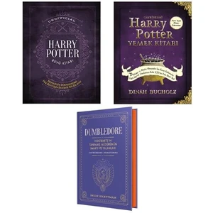 Harry Potter Kitap Seti - Yemek Kitabı - Büyü Kitabı - Dumbledore'un Hayatı