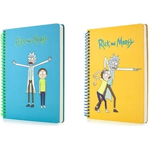 Rick And Morty Butik Defter Seti 2 Adet Çizgili ve Kareli