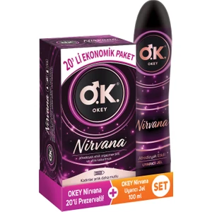 Nirvana 20'Li Prezervatif + Okey Nirvana Jel