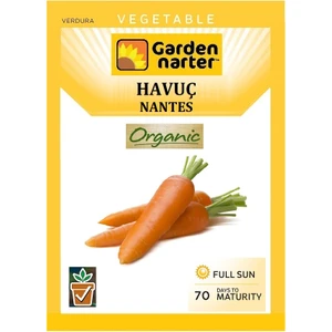 Garden Narter Nantes Havuç Tohumu Doğal Organik Tohum Pakette 10 Gr 5000 Tohum + Sebze Tohum