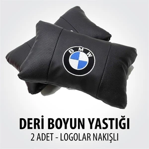 Tuning Garage Market Araca Özel Deri Boyun Yastığı Özel Ürün Nakış Işlemeli
