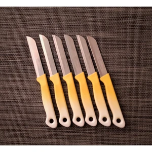 Meyve Sebze Bıçağı Sarı-Beyaz 6'lı