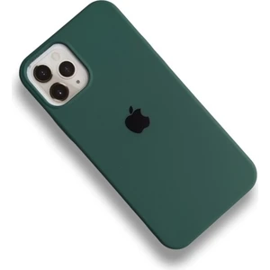 white iPhone 12 Uyumlu Lansman Içi Kadife Silikon Telefon Kilifi