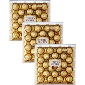 Ferrero Rocher Truffle Hediye Çikolata Dekorlu Özel Seri Çikolata 3 x 300 gr