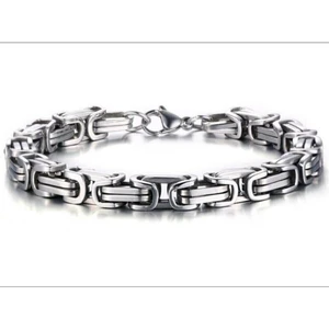 Trend Collection Erkek Kral Kalın Model 316L 6mm Çelik Bileklik
