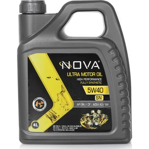 5W-40 Tam Sentetik, Apı: Sn, Acea A3-B4 4 Litre Motor Yağı (Üretim Yılı: 2024)