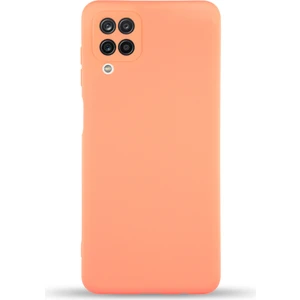 Samsung Galaxy M33 Kapak Içi Kadife Kamera Korumalı Lansman Silikon Kılıf - Turuncu